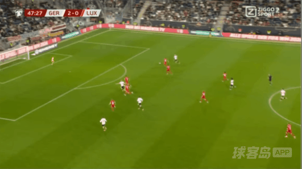 48'格纳布里破门! 德国 3- 0卢森堡