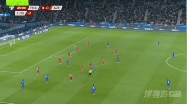 47'姆巴佩破门! 法国 1- 0阿塞拜疆