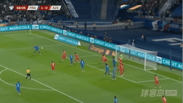 69'拉比奥破门! 法国 2- 0阿塞拜疆