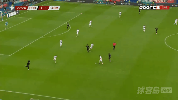 28'拉莫斯破门! 葡萄牙 2- 1亚美尼亚
