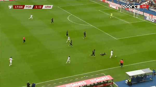 18'斯珀特森破门! 葡萄牙 1- 1亚美尼亚