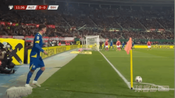 12'塔巴科维奇破门! 奥地利 0- 1波黑