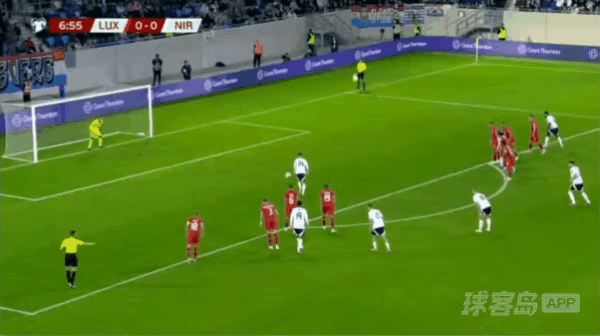 7'瑞德杰米破门! 卢森堡 0- 1北爱尔兰