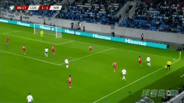 46'查尔斯破门! 卢森堡 1- 2北爱尔兰