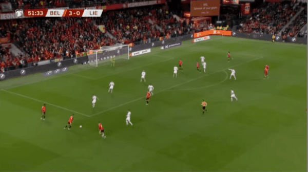 52'梅切尔破门! 比利时 4- 0列支敦士登