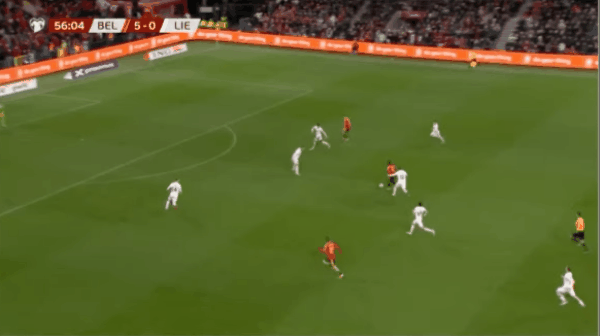 57'德凯特拉雷破门! 比利时 6- 0列支敦士登