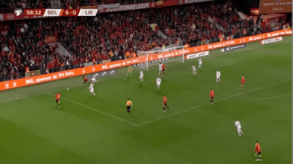 59'德凯特拉雷破门! 比利时 7- 0列支敦士登