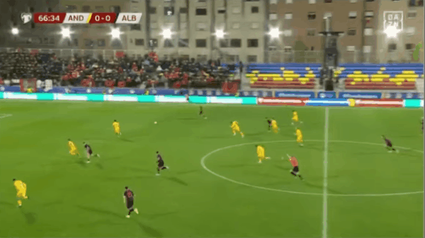 67'阿斯拉尼破门! 安道尔 0- 1阿尔巴尼亚