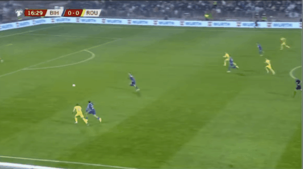 17'比利吉亚破门! 波黑 0- 1罗马尼亚