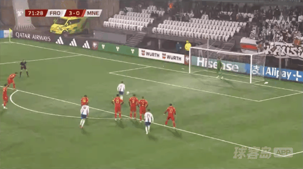 72'弗雷德里克斯伯格点球破门! 法罗群岛 4- 0黑山
