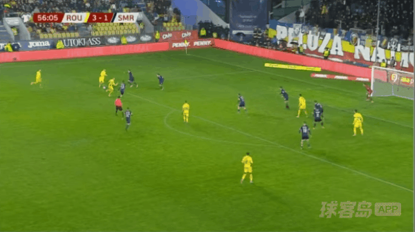 57'瓦伦蒂尼乌龙破门! 罗马尼亚 4- 1圣马力诺