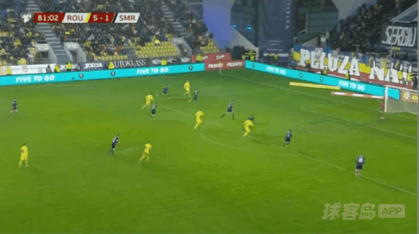 82'拉蒂乌破门! 罗马尼亚 6- 1圣马力诺
