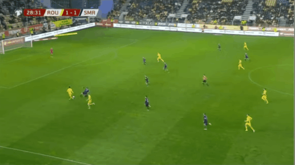 29'拜亚姆破门! 罗马尼亚 2- 1圣马力诺