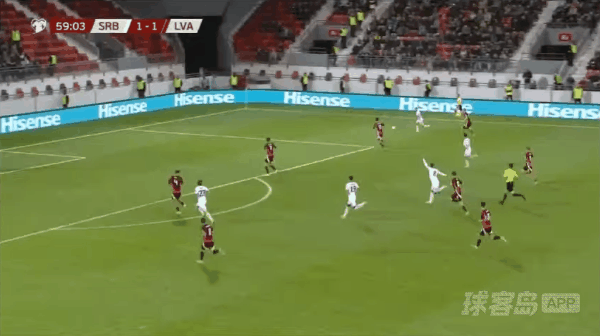 60'斯坦科维奇破门! 塞尔维亚 2- 1拉脱维亚