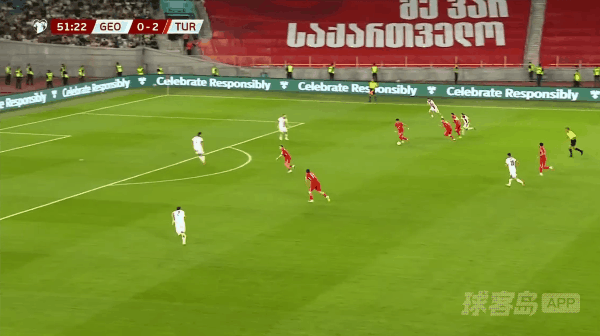 52'阿克图科格鲁破门! 格鲁吉亚 0- 3土耳其