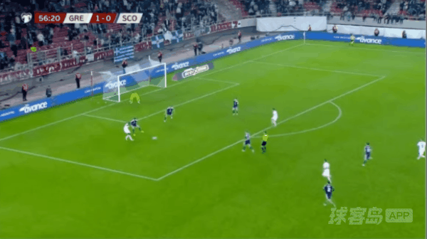 57'卡雷萨斯破门! 希腊 2- 0苏格兰