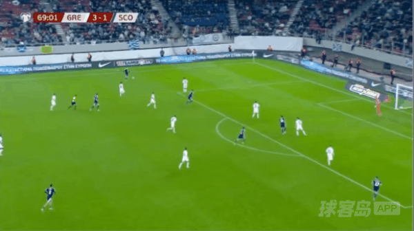 70'克里斯蒂破门! 希腊 3- 2苏格兰