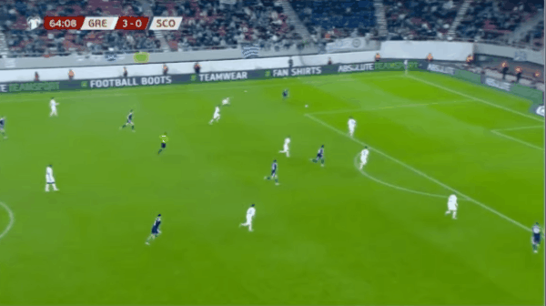 65'多克破门! 希腊 3- 1苏格兰