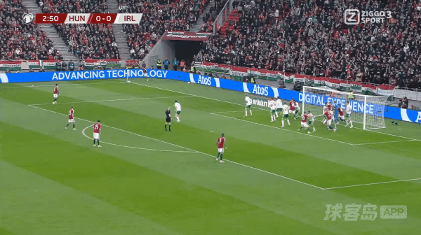 3'卢卡奇破门! 匈牙利 1- 0爱尔兰