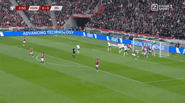 3'卢卡奇破门! 匈牙利 1- 0爱尔兰