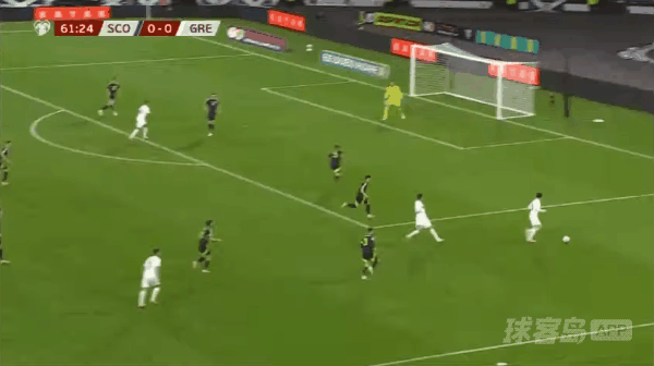62'齐米卡斯破门! 苏格兰 0- 1希腊