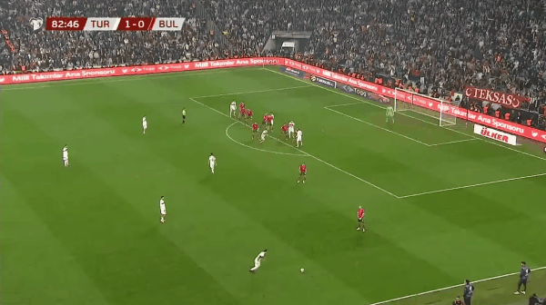 83'切尔涅夫乌龙破门! 土耳其 2- 0保加利亚