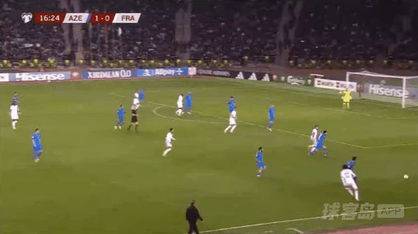 17'马特塔破门! 阿塞拜疆 1- 1法国
