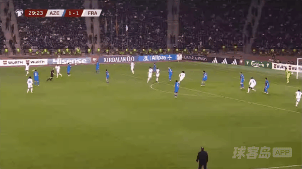 30'阿克利乌什破门! 阿塞拜疆 1- 2法国