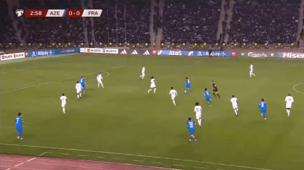 4'达达索夫破门! 阿塞拜疆 1- 0法国