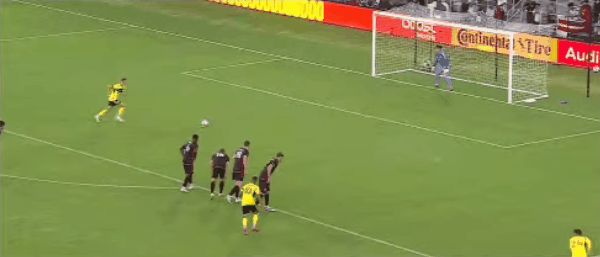 18'苏里奇点球破门! 华盛顿联 0- 1纳什威尔