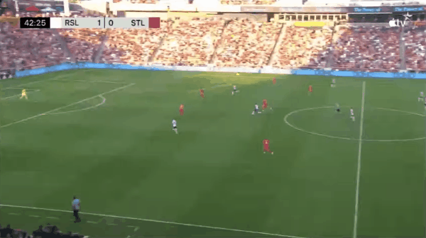 43'冈萨尔维斯破门! 皇家盐湖城 2- 0圣路易斯城