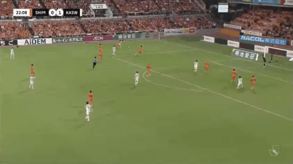 23'户嶋祥郎破门! 清水鼓动 0- 2柏太阳神