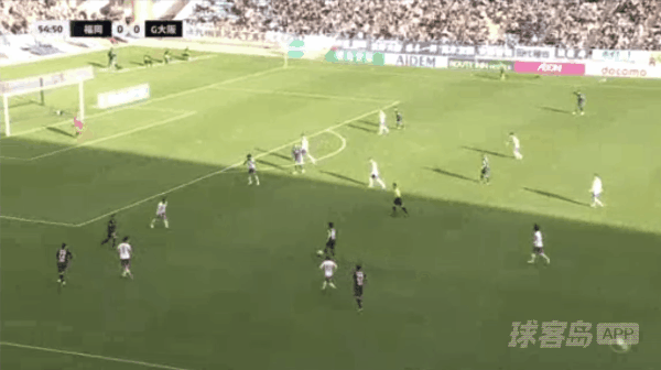 55'松冈大起破门! 福冈黄蜂 1- 0大阪钢巴