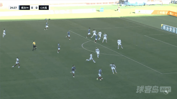 25'植中朝日破门! 横滨水手 1- 0大阪樱花