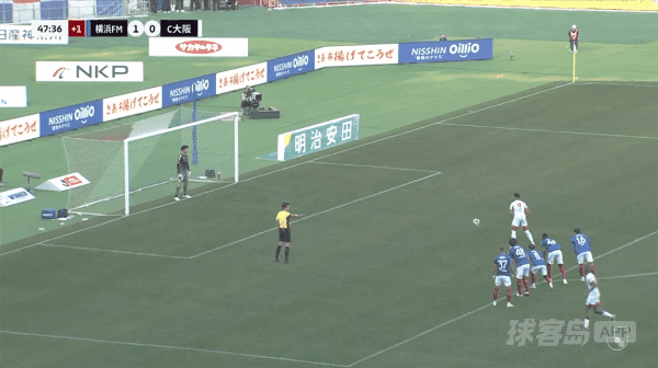 48'拉唐点球破门! 横滨水手 1- 1大阪樱花