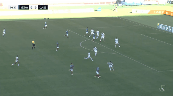 25'植中朝日破门! 横滨水手 1- 0大阪樱花