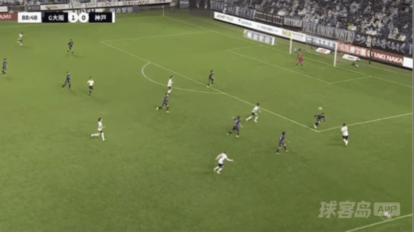 89'佐佐木大树破门! 大阪钢巴 1- 1神户胜利船