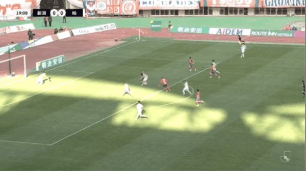 20'细谷真大破门! 新泻天鹅 0- 1柏太阳神