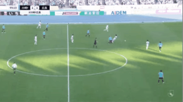 56'中村草太破门! 川崎前锋 1- 2广岛三箭