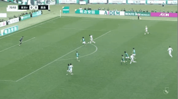 73'松村优太破门! 东京绿茵 0- 1鹿岛鹿角