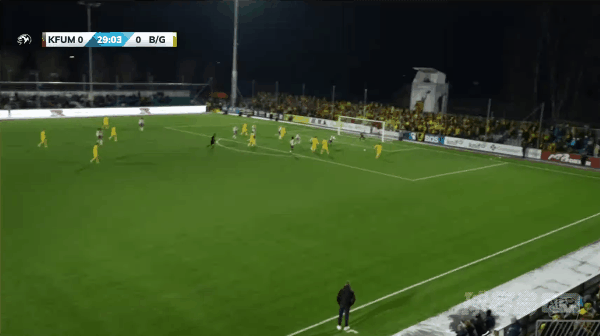 30'舍沃尔德破门! KFUM奥斯陆 0- 1博德闪耀
