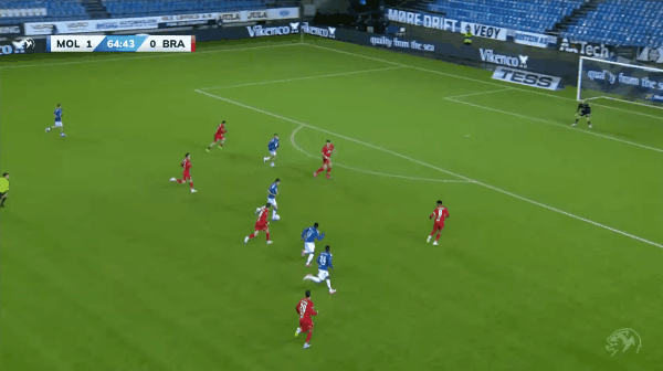 65'尼萨特破门! 莫尔德 2- 0布兰