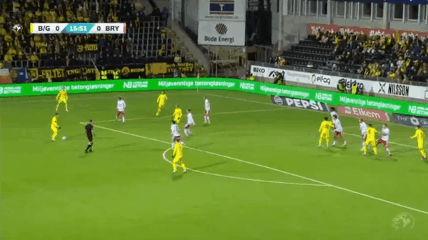 16'比约肯破门! 博德闪耀 1- 0布莱尼