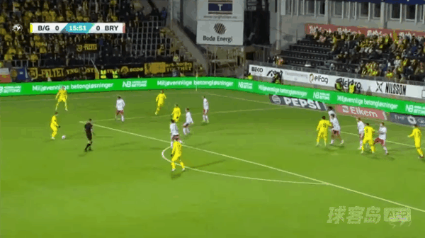 16'比约肯破门! 博德闪耀 1- 0布莱尼
