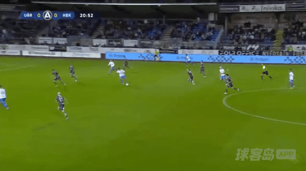 21'泽尔伊科维奇破门! 瓦纳默 1- 0哈尔姆斯塔德