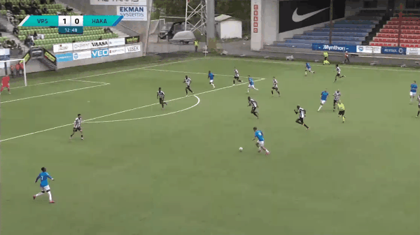 13'莫默破门! VPS瓦萨 1- 1哈卡