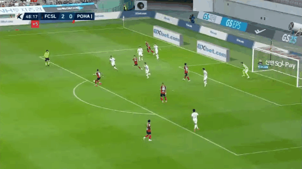 49'杜甘季奇破门! FC首尔 3- 0浦项制铁