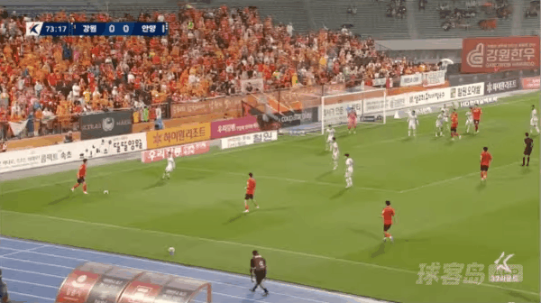 74'金健熙破门! 江原FC 1- 0FC安养