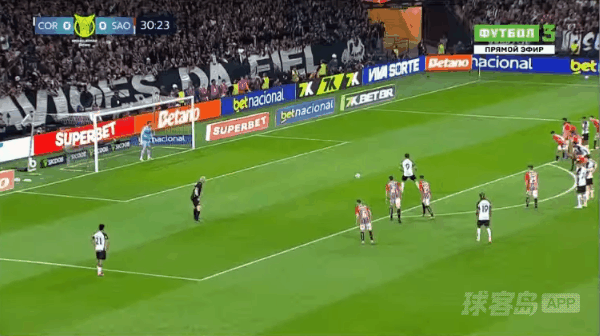 31'阿尔贝托点球破门! 科林蒂安 1- 0圣保罗