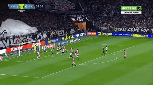 54'塔皮亚破门! 科林蒂安 1- 1圣保罗